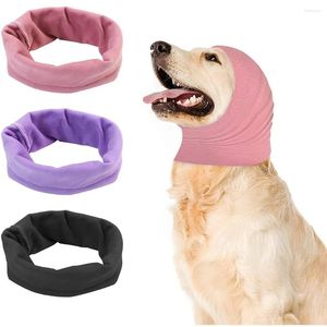 Dog Apparel Grooming Earmuff Warm Headband Ear Cover Neck Hat Noise Protection Scarf Collar Soundproof Anxiety Pet Bath Quiet HeadSleeve