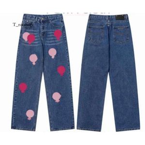 24 Designer di New Ch Men Make Old Lavated Driver Warsers Stampe Long Style Hearts Jeans 830