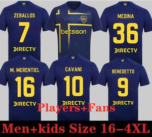 24 25 Boca Juniors Soccer Jerseys Special 2024 2025 футбольные рубашки Мужчина детский комплект Cavani Janson Medina Villa Fernandez Benedetto Zeballos Blondel Barco Size xxxl 4xl