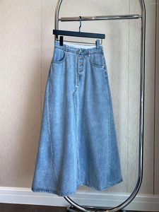 Skirts Cowboy Half Skirt Casual Versatile Fashion 2024 Summer