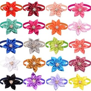 Dog Apparel 50/100pcs Pet Bow Ties Adjustable Cat Collar Grooming Accessories Small Puppy Supplies
