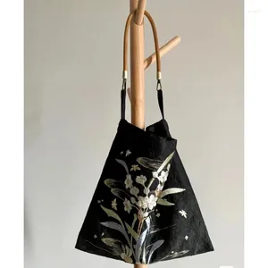 Akşam çantaları nakış çiçekleri çanta moda vintage alışveriş seyahatleri kadınlar için omuz kadın çanta çantaları