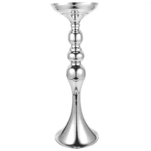 Vases Wedding Table Decoration Tall Vase Centerpieces Candlestick Silver Aluminum Alloy Decorations Reception Metal