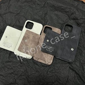 MM6 카우보이 디자이너 iPhone Case 15 Pro Max 14 13 12 15 플러스 패션 프린트 디자인 꿀벌 클래식 백 커버 케이스 고급 모바일 쉘 카드 패키지