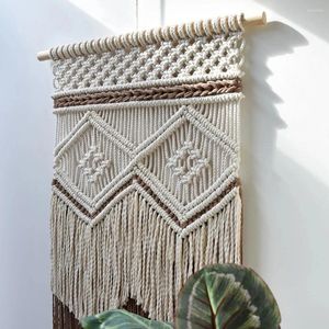 Gobelin bohemian wiszące ścianę Tobestry Macrame Decor ręcznie robiony rzemieślnik boho sztuka do sypialni dekoracja salonu