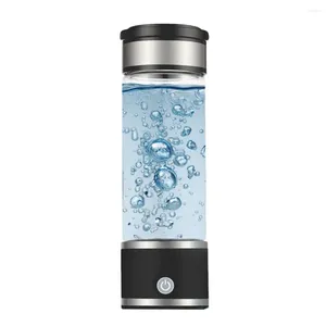 Wine Glasses Ionized Water Bottle Removable Ends Portable Hydrogen Generator For Home Office Travel 420ml Healthy Ionizer