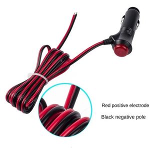 NEU 12 V 24V Auto Motorrad Männlich Zigarette Zigarette Leichterstecker Steckanschluss 1M/2M/3M Draht mit Schalter Ladekabel -Buchseckauto für Autosigarette