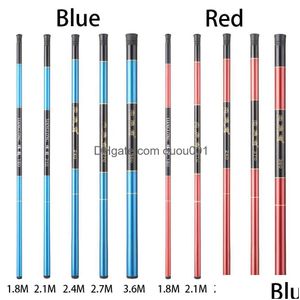 Hastes de pesca de barco 1.8/2.7/3,6m Fibra de carbono Tralight Super Stream Hard Spinning Carp Acessórios Portáteis