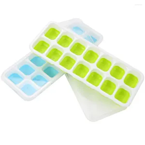 Baking Moulds 2pcs Ice Block Mold Food-Grade Flexible Silicone Tray For Bar Cocktail Beer Vodka Rum Household Kitchen Refrigerator Gadget