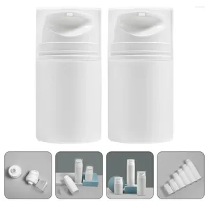 Storage Bottles 3Pcs 50Ml Refillable Lotion Pump Empty Liquid Dispensers Foundation Pressing Travel Shampoo Foaming