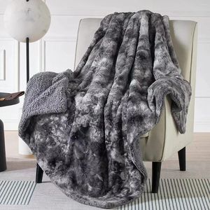 Blankets Plush Wool Sofa Throw Blanket Leopard Print Fleece For Bed Winter Shawl Travel Beds Warm Flannel Soft