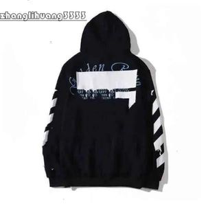 Sweatshirts Off Offend Whitehoodie Sweater Withe Painted Arrow Crow Stripe Loose Hoodie And Women's T Shirts Offs Hot Office 311 s ice