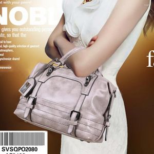 Torby na ramię 2024 Retro Kobiety umyte worka skórzana PU duża pojemność Crossbody Office Panie Prace Kobiece Multi Pockets Podróżuj