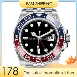 4 Style Super N Factory Watch 904L Steel Men's 41mm Black Ceramic Bezel Sapphire 126610 Diving 2813 5094