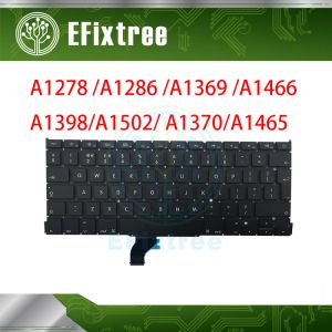 Laptop procesora A1278 A1286 A1398 A1466 A1465 A1502 A1425 A1370 Klawiatura UK US for Book Air Pro Retina 20122015