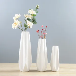 Vases Ceramic Vase House Ornament Large Glass Terrarium Table Centerpieces Wedding Porcelain Flowerpot