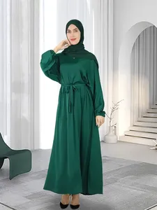 Etniska kläder Abayas för bönkläder Kvinnor Ramadan Abaya Dubai Turkiet Islam Arabiska muslimska Hijab Modest Dress Robe Femme Musulmane