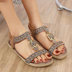 Kappy Women Beach Sandal Sandal palca fringe fringe rybny platforma usta wielokolorowe haftowane sandały obcowane do koronki Up