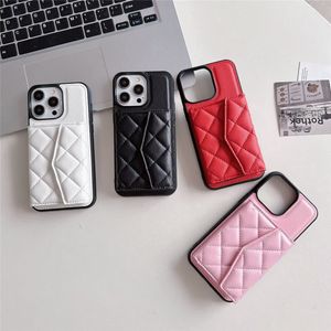 För iPhone 15 Pro Max Cases Women Leather Phone Case Designer iPhone Case iPhone14 Pro Max Plus 13 12 Samsung S24 S23 Flip5 4 3 Fold3 4 5 Wallet Card Holder Case Cover Cover