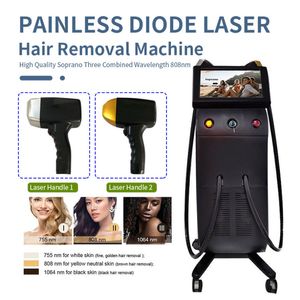 Лазерная машина 808 нм прибор для удаления волос 3 длина волны 808 диод -лазер безболезненный депиляция