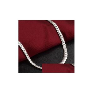 Ketten 5mm 925 Sier Schlangenknochenkette Halskette Mode Männer Frauen Schmuck DIY Accessoires 20 22 24 28 28 30inch GB1288 Drop Lieferung NEC DHJ6K