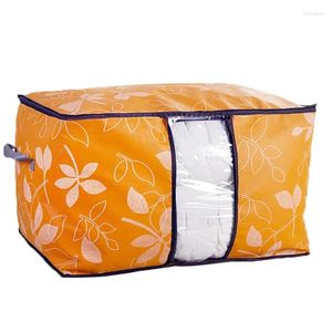 Storage Bags Foldable Clothes Organizer Blanket Quilt Bag Closet For Pillow