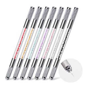 Semi-Permanent Kosmetische Augenbrauenmesserhalter Microblading Stift Aluminium handgefertigtes Tattoo Manual Pen