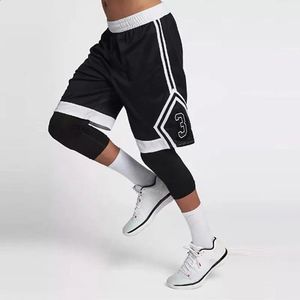 Basketball shorts 3/4 tights sätter kläder sport gym kort för män manlig fotboll träning kör fitness tröja uniformer 17223 240401