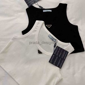 Designer women's T shirt summer women vest designer tank tops fashion triangle label graphic Tank Tops casual camisole cotton sleeveless Vest top MM82562