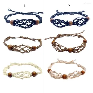 Braccialetti di fascino Bracciale vuoto Bracciale Crystal Regolable Forta regolabile Cage intrecciata fatta a mano