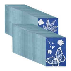 Papper 73 stycken Sun Print Paper Cyanotype Paper Kit, Solar Drawing Paper Sensitivity SunPrint Nature Printing Paper