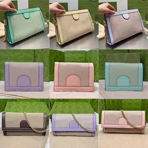 Lüks tasarımcı klasik ophidia küçük omuz çantası crossbody moda kadınlar vintage mini cüzdan deve muz yeşil nane çanta debriyajı