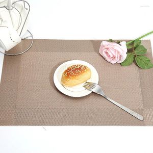 Table Mats Mat Pads Insulated Anti-scalding PVC Western Bowl Non-slip Double-sided Towel Kitchen Decoration Accessories