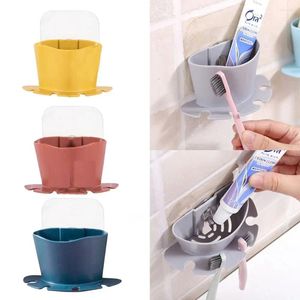 Kitchen Storage Suction Cup Toothpaste Holder Wall Mounting Toothbrush Multi-functional Bathroom|Household