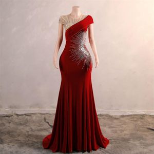 Mermaid Beaded Evening Party Dresses Special Occasion Simplicity Luxury elegance Long skirt ENG660