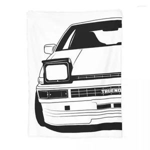 Одеяла ae86 Hachiroku Trueno Автомобильный одеял одеял флисовый принт уютный супер теплый бросок для бросков постельного белья