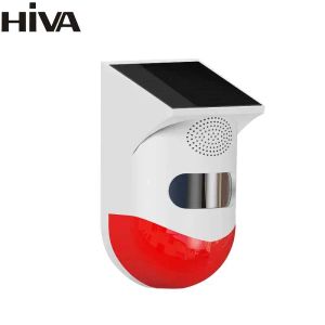 Seren Hiva Tuya Impermeável Detector Infravermelho ao ar livre Senhor sirene wifi sirene estroboscópica para segurança de segurança de segurança