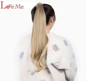 Love Me Long Wavy Rap anuls Ponytail Hair Extension耐火耐性オンブル自然波ポニーテールイージーウェア2101082392382