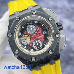 Celebrity AP Wrist Watch Royal Oak Series 26290io Lin Zhiying samma stil Begränsad dubbelfärg Timing Dials Mechanical Mens Watch