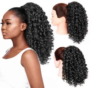 Azqueen Canthetic Hain Hair Curly مقاومة للحرارة مع ملحقات شريحة ذيل الحصان ، شريط مرن ، 2101081225101