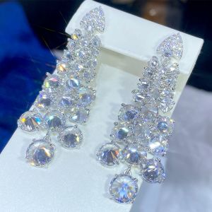 Örhängen asnora ny kubik zirkoniums droppe örhängen för kvinnor modeparty smycken brud bröllopstillbehör gåvor gratis frakt e105