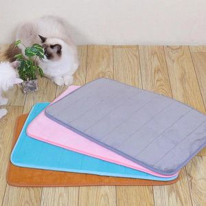 Hundekleidung Bett Haustierdecke weiche Vlies doppelseitig maschinenwaschbarer Padmatte für Welpenkatze Sofa Kissen Home Teppich Schlafenabdeckung