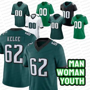 Saquon Barkley 62 Jason Kelce Jalen H Football Jersey AJ Brown Devonta Smith Brian Dawkins Haason Reddick Jalen Carter Lane Johnson Goedert Darius Slay Graham