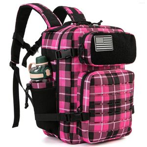 Ryggsäck Qtqy 25L/45L Militär taktisk för kvinnor/män Armé Laser Cut Molle Daypack School Bag Gym Rucksack med Dual Cup Holder