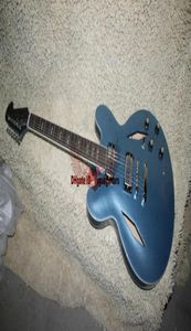 Custom Dave Grohl Signature Metallic blue Jazz Electric Guitar Hollow Body Jazz Electric Guitar6385190