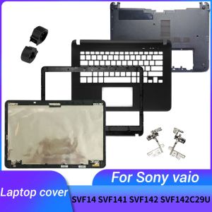 Frames novos para Sony Vaio SVF14 SVF141 SVF142 SVF143 SVF144 SVF142C29U LAPTOP LCD Tampa traseira/moldura frontal/Palmrest Upper/Bottom Case