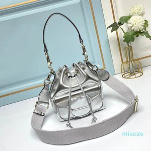 Bolsa de caçamba de caçamba bolsa bolsa bolsa de saco de halloween moda amarra bola bola pêssegue crossbody women saco de ombro hardware de metal alça removível