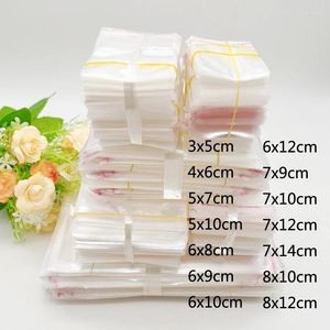 Gift Wrap 1000pcs Plastic Bags Opp Self Adhesive Seal Cellophane Poly Clear Bag Small Pouches For Packaging Storage