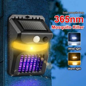 Solar Mosquito Killer Lampa IP65 Wodoodporny energia Inteligentna czujnik Outdoor Garden Mosquito Killer Lights