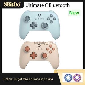 Игровые контроллеры джойстики 8-битная Ultimate C Bluetooth Controller Game Board Джойстика с 6-осором управления движением и гроховой вибрации, подходящей для переключения Q240407